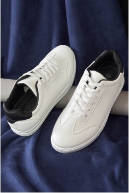 Кеди чоловічі, колір біло-чорний, 248RR27