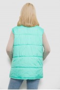Жилет женский демисезонный, цвет бирюзовый, 257R95 - фото № 9