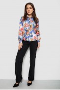 Рубашка c цветочным принтом, цвет голубой, 230R225 - фото № 1