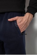 Спортивные штаны мужские на флисе, цвет синий, 244R41748 - фото № 4