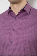 Рубашка мужская с принтом, цвет сиреневый, 186R7338 - фото № 4
