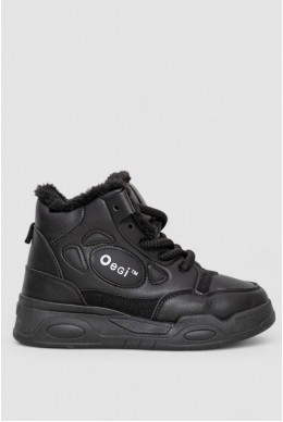 Кросівки жіночі на хутрі  -уцінка, колір чорний, 243R112-5-U