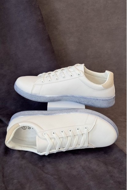 Кеды мужские, цвет бело-бежевый, 248RR225