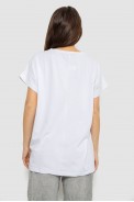 Футболка женская с принтом, цвет белый, 244R3003 - фото № 3
