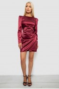 Платье женское однотонное нарядное, цвет бордовый, 244R379 - фото № 1