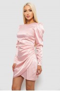 Платье женское однотонное нарядное, цвет розовый, 244R379 - фото № 2