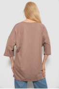 Футболка жіноча з принтом, колір мокко, 244R3015 - фото № 3