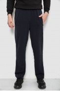 Спортивные штаны мужские однотонные, цвет темно-синий, 244R41277 - фото № 0