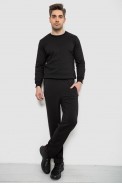 Спортивні штани чоловічі однотонні, колір чорний, 244R41277 - фото № 1