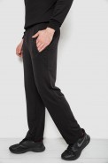 Спортивні штани чоловічі однотонні, колір чорний, 244R41277 - фото № 2