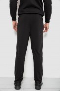 Спортивні штани чоловічі однотонні, колір чорний, 244R41277 - фото № 3