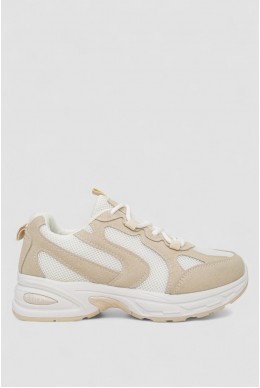 Кроссовки женские  -уценка, цвет бело-бежевый, 248RN90-20-U