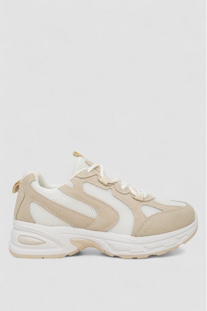 Кроссовки женские  -уценка, цвет бело-бежевый, 248RN90-20-U