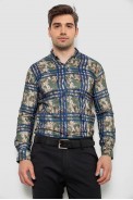 Сорочка чоловіча з принтом, колір зелений, 214R1038 - фото № 0