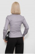 Сорочка жіноча однотонна  -уцінка, колір сірий, 230R068-U-51 оптом - фото № 3