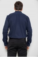 Сорочка чоловіча однотонна, колір синій, 186R2072 - фото № 3