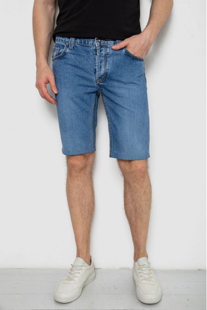 Шорты мужские джинсовые  -уценка, цвет темно-голубой, 238R2023-U-54