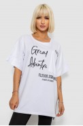 Футболка женская с принтом, цвет белый, 244R2501 - фото № 0