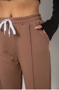 Спорт штани женские  -уценка, цвет коричневый, 247R4670-1-U-6 - фото № 4