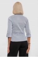 Рубашка классическая в полоску, цвет серый, 230R643-1 - фото № 3