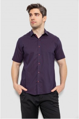 Сорочка чоловіча з принтом, колір синій, 186R7350