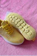 Кроссовки женские текстиль, цвет желтый, 243RA33 - фото № 4