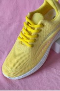 Кроссовки женские текстиль, цвет желтый, 243RA33 - фото № 1