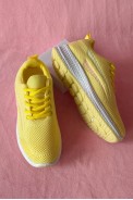 Кроссовки женские текстиль, цвет желтый, 243RA33 - фото № 2
