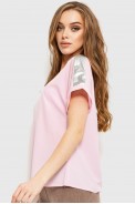 Блуза повседневная  -уценка, цвет светло-розовый, 230R101-2-U-11 - фото № 2