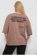 Футболка жіноча з принтом, колір мокко, 244R2016 - фото № 3