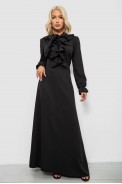 Платье женское однотонное нарядное, цвет черный, 244R0371 - фото № 0