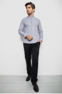 Сорочка чоловіча однотонна, колір сірий, 186R2033 - фото № 1