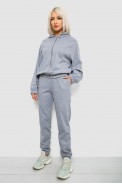 Спортивний костюм жіночий однотонний, колір сірий, 244R0426 - фото № 2