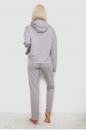 Костюм женский домашний с принтом, цвет серо-розовый, 257R1115 оптом - фото № 3
