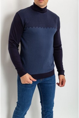 Светр чоловічий  -уцінка, колір темно-синій, 161R874-U