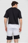 Костюм чоловічий повсякденний, колір чорно-білий, 238R1533 - фото № 3