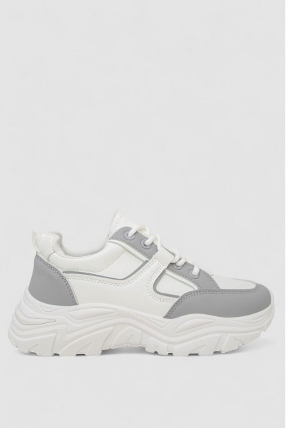 Кроссовки женские  -уценка, цвет бело-серый, 248RA140-U-2