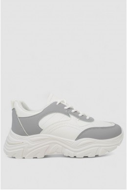 Кроссовки женские  -уценка, цвет бело-серый, 248RA80-U-2