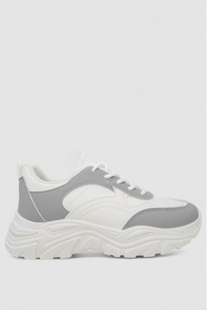 Кроссовки женские  -уценка, цвет бело-серый, 248RA80-U-2