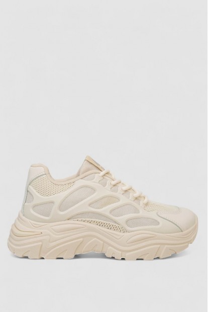 Кроссовки женские  -уценка, цвет бежевый, 248RA40-U