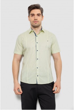 Сорочка чоловіча з принтом, колір жовтий, 214R7129