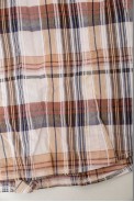 Рубашка женская в клетку  -уценка, цвет бежево-серый, 230R061-11-U-24 оптом - фото № 5