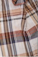 Сорочка жіноча в клітку  -уцінка, колір бежево-сірий, 230R061-11-U-30 - фото № 5