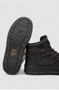 Кросівки жіночі зимові на хутрі, колір чорний, 248RMB02 - фото № 4