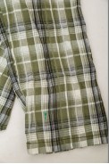 Сорочка жіноча в клітку  -уцінка, колір хакі, 230R064-1-U-14 - фото № 5