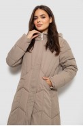 Куртка женская двусторонняя зимняя  -уценка, цвет темно-бежевый, 244R24115-U-4 - фото № 2