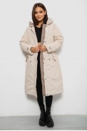 Куртка женская двусторонняя зимняя  -уценка, цвет темно-бежевый, 244R24115-U-4 - фото № 7
