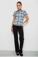Сорочка жіноча в клітку  -уцінка, колір блакитний, 230R061-11-U-25 - фото № 1