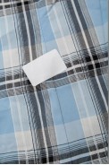 Сорочка жіноча в клітку  -уцінка, колір блакитний, 230R061-11-U-25 - фото № 5