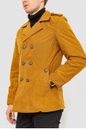 Пиджак мужской однотонный  -уценка, цвет горчичный, 182R15172-U-2 - фото № 2